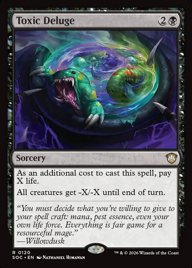 Toxic Deluge, Secrets Of Strixhaven Commander Card Art