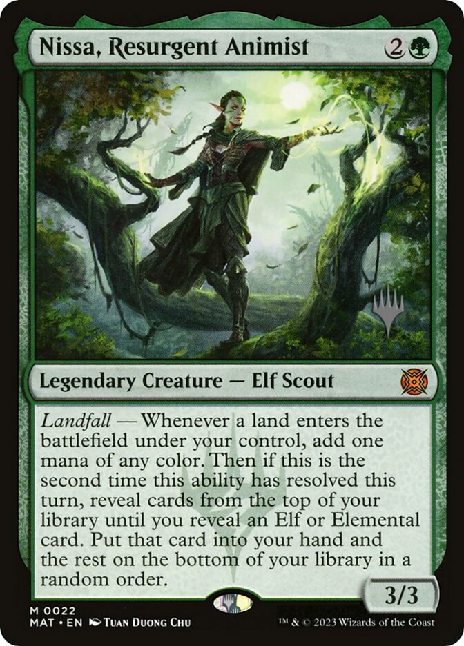 Nissa, Resurgent Animist, March of the machine: the aftermath promos Card Art