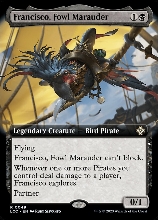 Francisco, Fowl Marauder, The lost caverns of ixalan commander Card Art