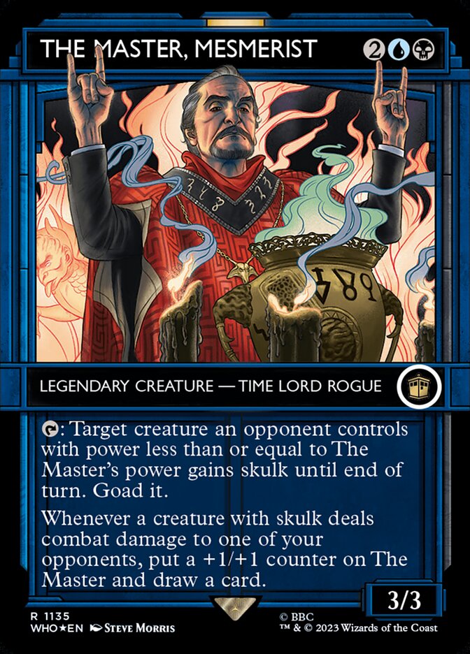 The Master, Mesmerist, Doctor who Card Art