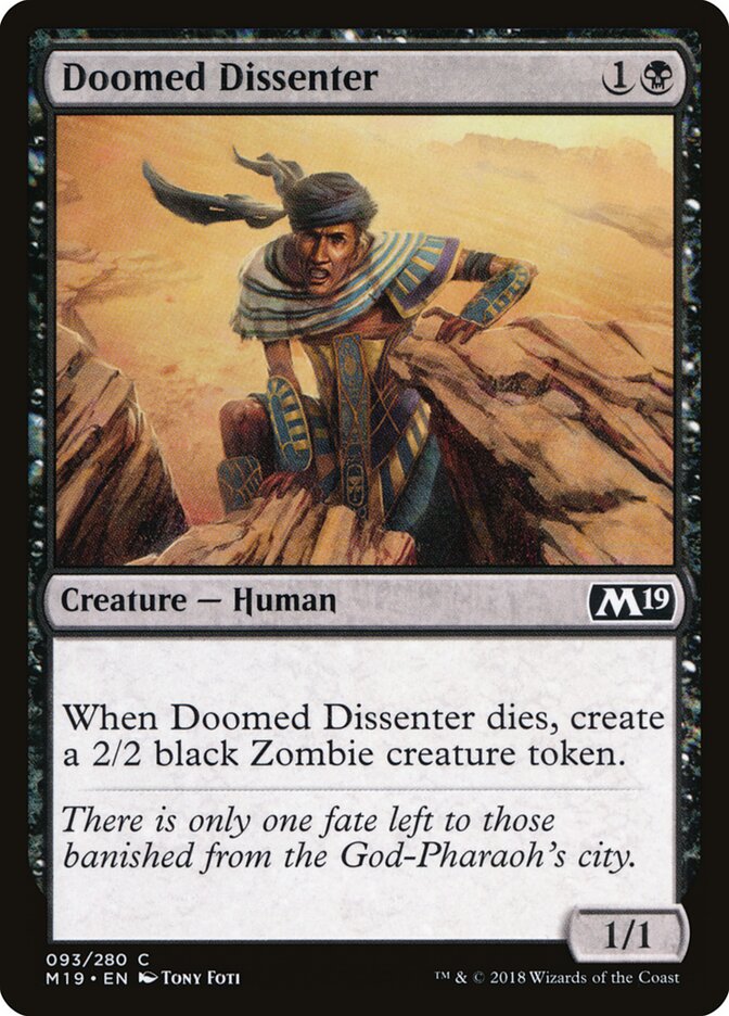 Doomed Dissenter, Core Set 2019 Card Art