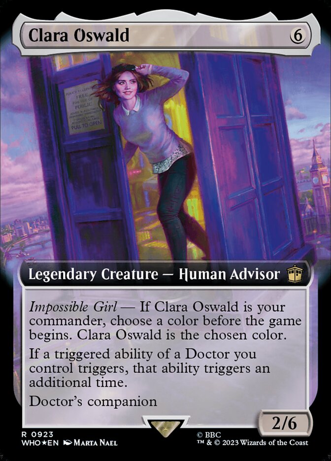 Clara Oswald, Doctor Who Card Art