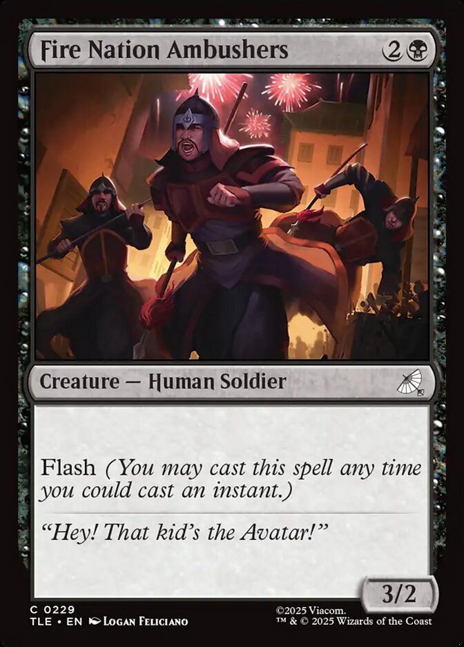 Fire Nation Ambushers, Avatar: The Last Airbender Eternal Card Art