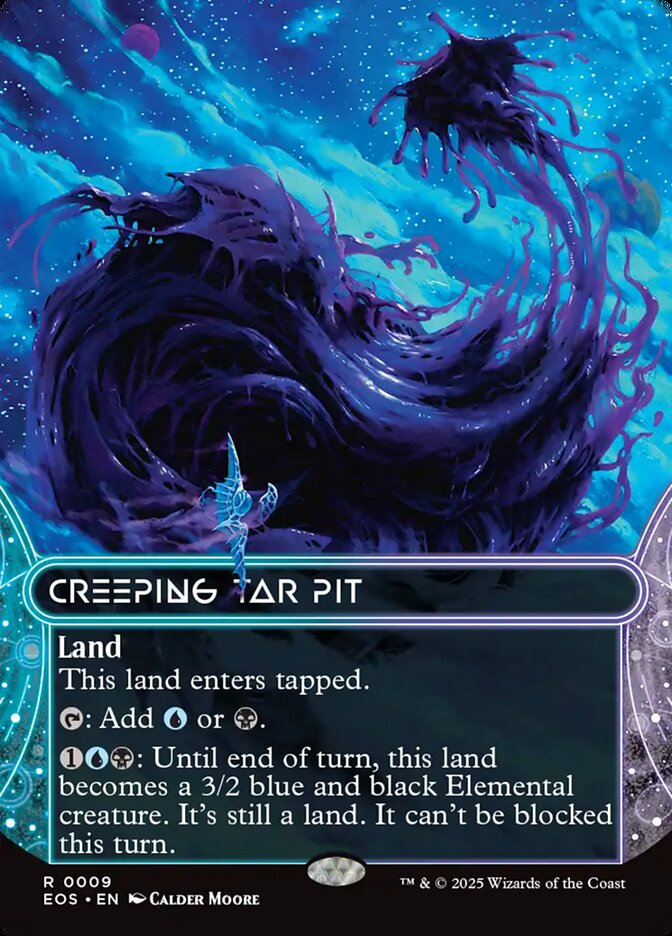 Creeping Tar Pit, Edge Of Eternities: Stellar Sights Card Art