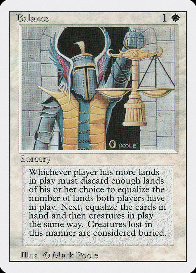 Balance, Revised edition Card Art