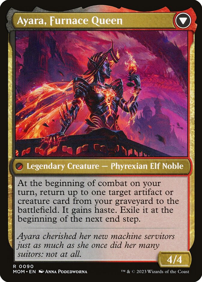 Ayara, Widow of the Realm // Ayara, Furnace Queen - Foil