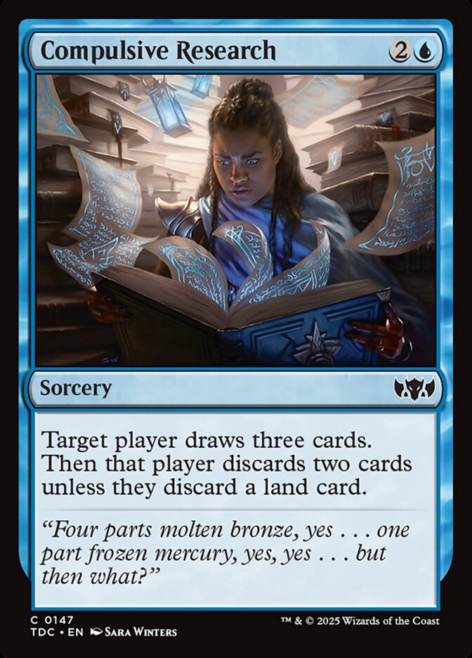 Compulsive Research, Tarkir: Dragonstorm Commander Card Art