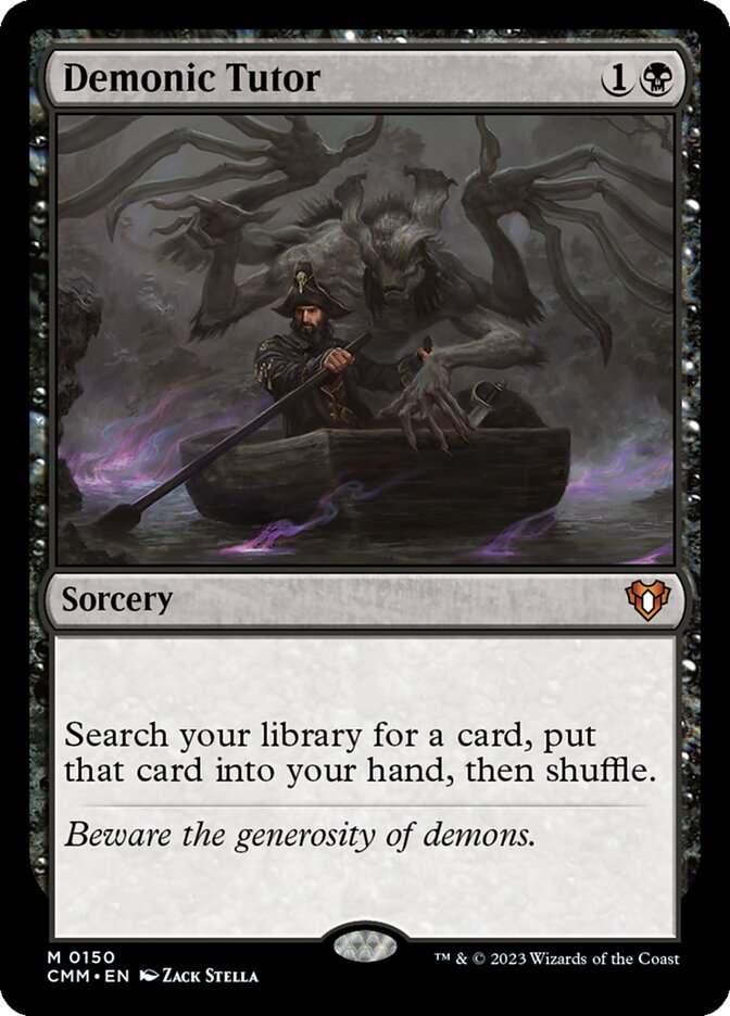 Demonic Tutor, Commander Masters Card Art
