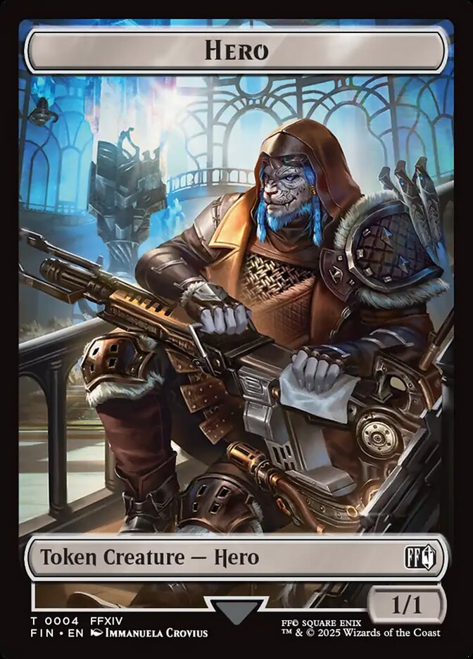 Hero, Final fantasy tokens Card Art