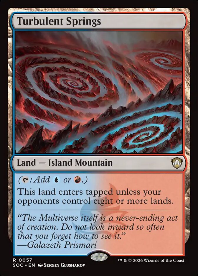 Turbulent Springs, Secrets Of Strixhaven Commander Card Art