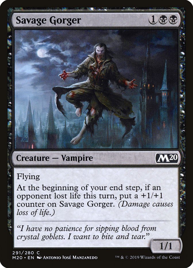 Savage Gorger, Core Set 2020 Card Art