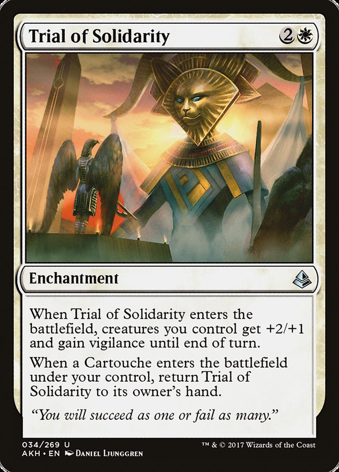 Trial of Solidarity, Amonkhet Card Art