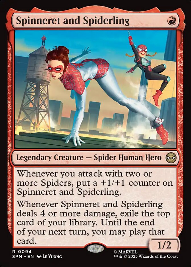 Spinneret and Spiderling, Marvel'S Spider-Man Card Art