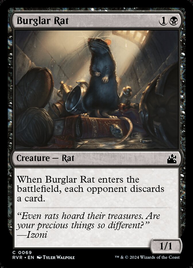 Burglar Rat, Ravnica remastered Card Art