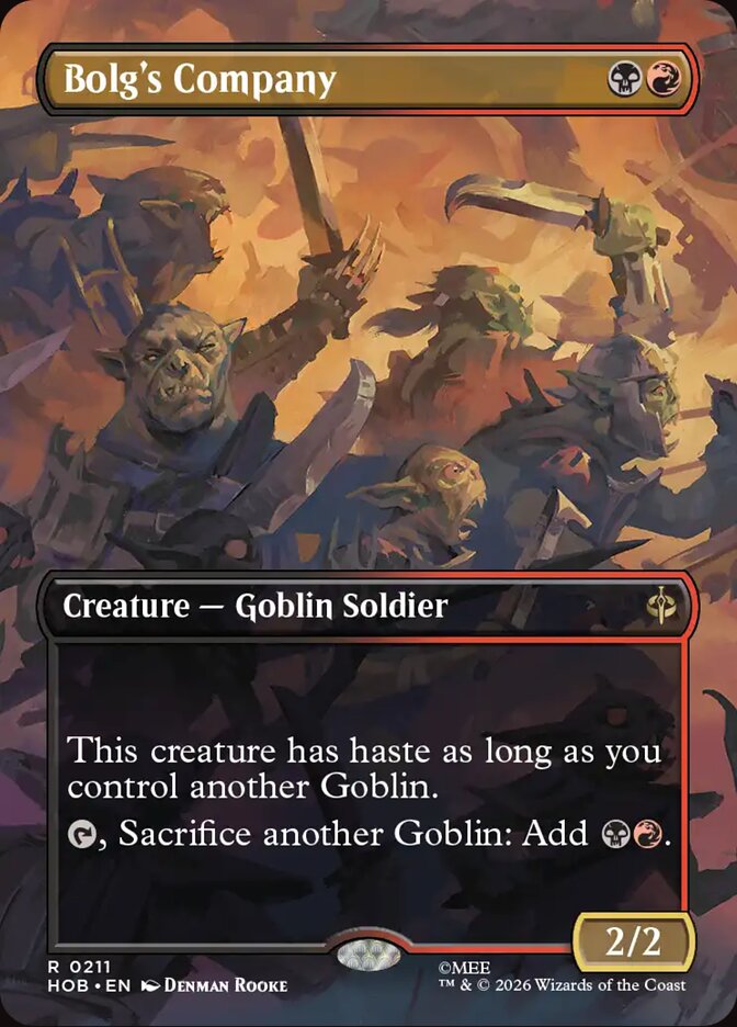 Bolg's Company, The Hobbit Card Art