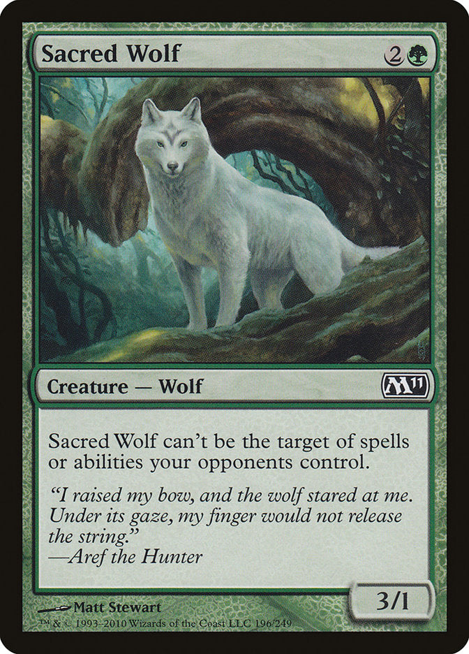 Sacred Wolf, Magic 2011 Card Art
