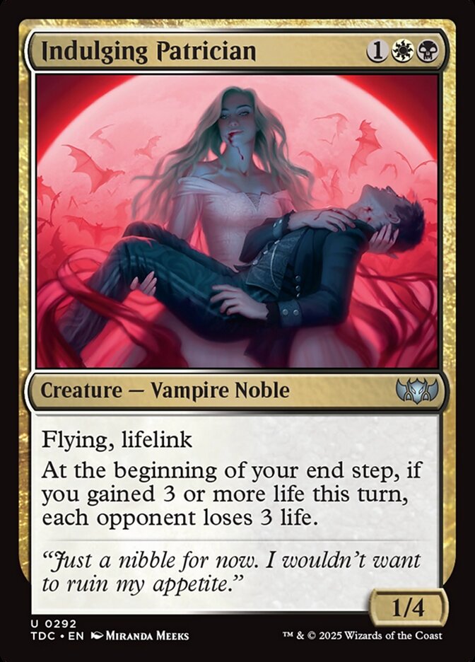 Indulging Patrician, Tarkir: Dragonstorm Commander Card Art