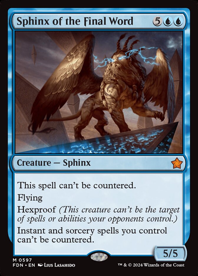 Sphinx of the Final Word, Foundations Card Art