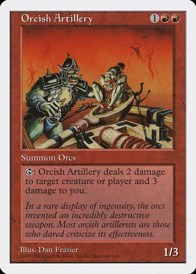 Orcish Artillery, Fifth Edition Card Art