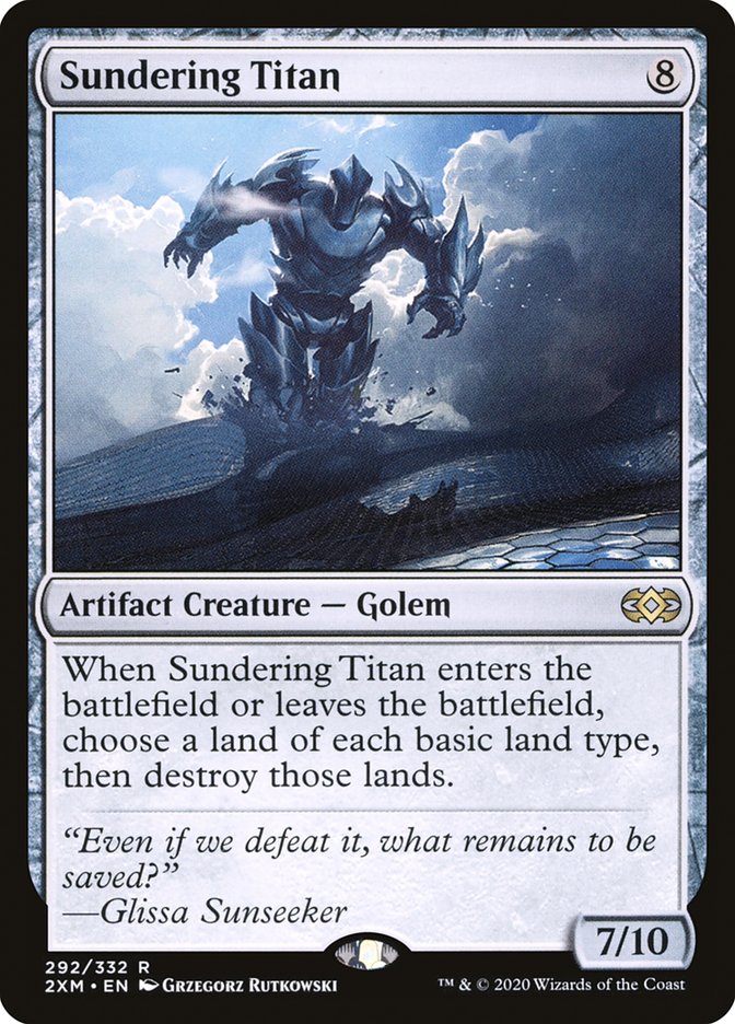 Sundering Titan, Double masters Card Art