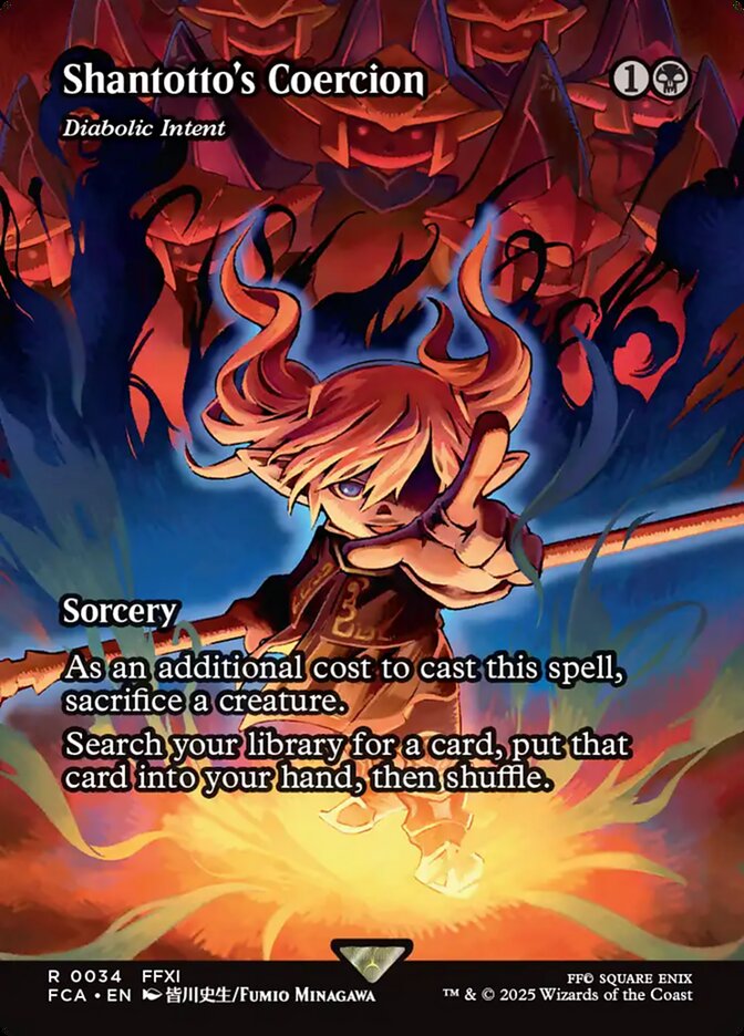 Diabolic Intent, Final fantasy: through the ages Card Art