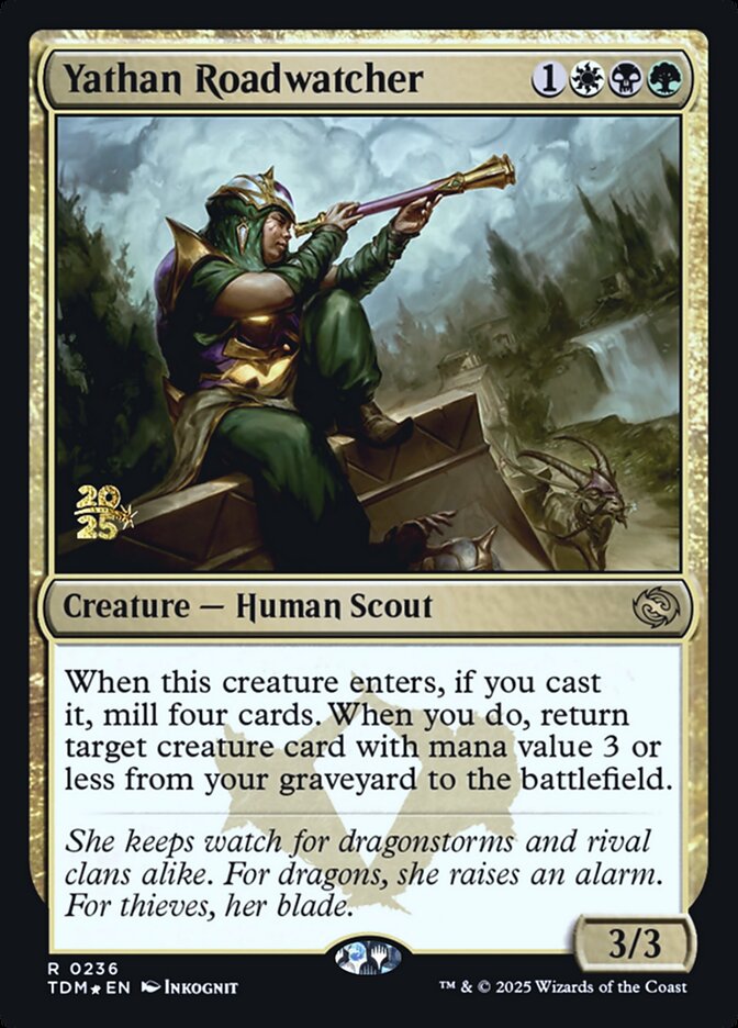 Yathan Roadwatcher, Tarkir: dragonstorm promos Card Art