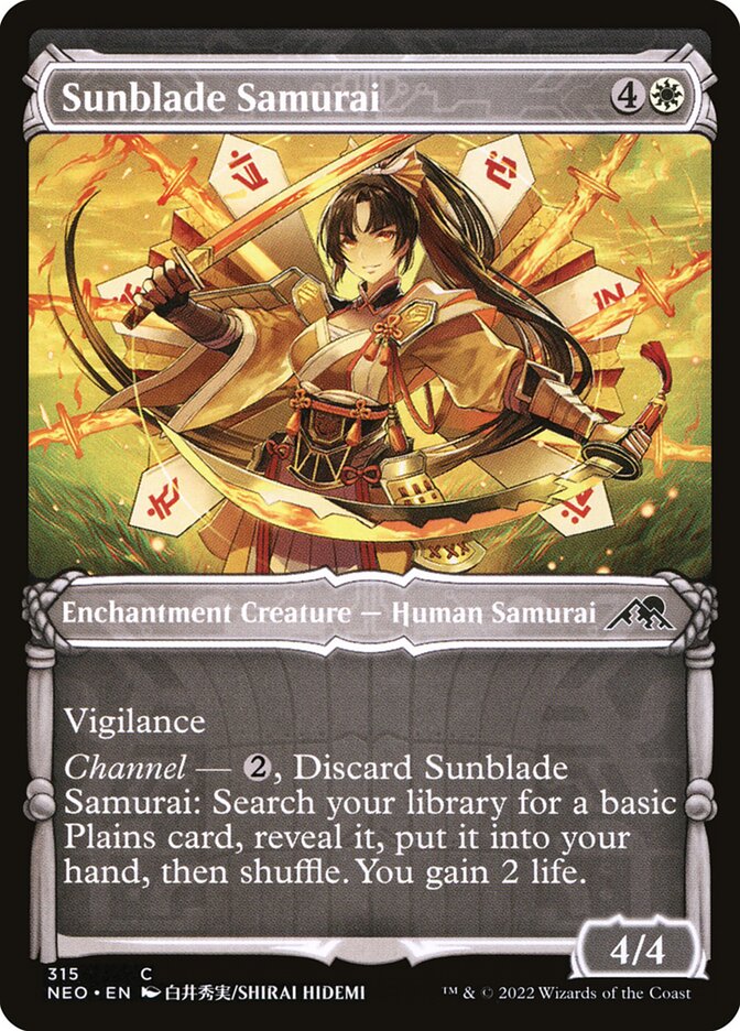 Sunblade Samurai, Kamigawa: neon dynasty Card Art