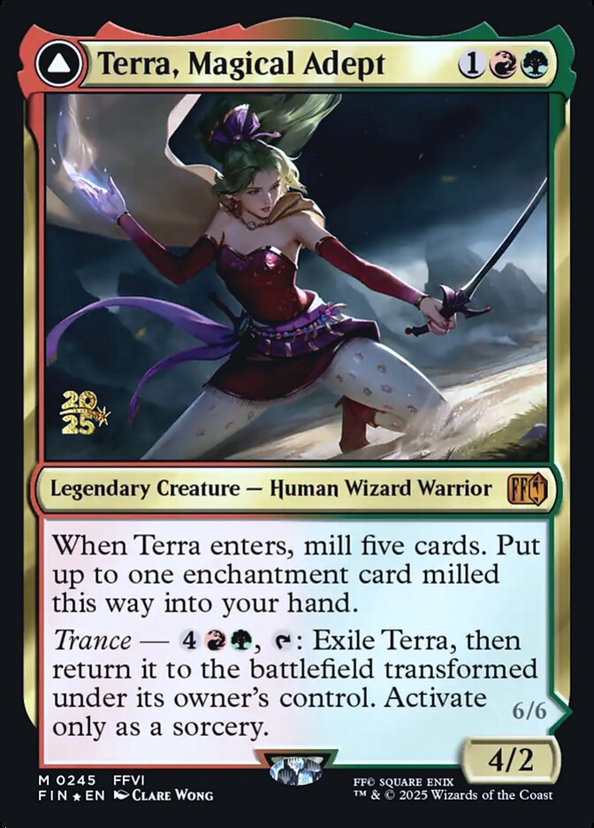 Terra, Magical Adept // Esper Terra, Final Fantasy Promos Card Art