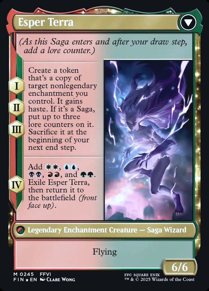 Terra, Magical Adept // Esper Terra, Final Fantasy Promos Card Art