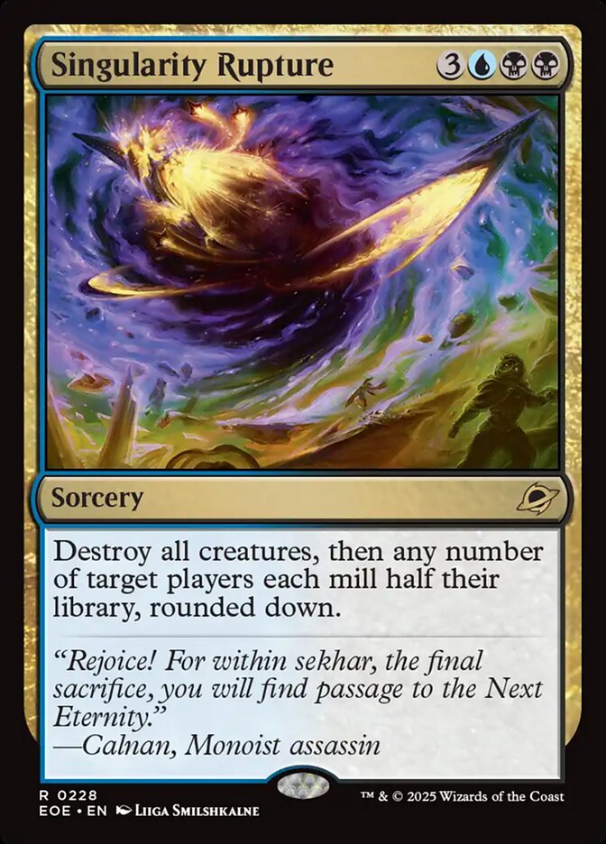 Singularity Rupture, Edge Of Eternities Card Art