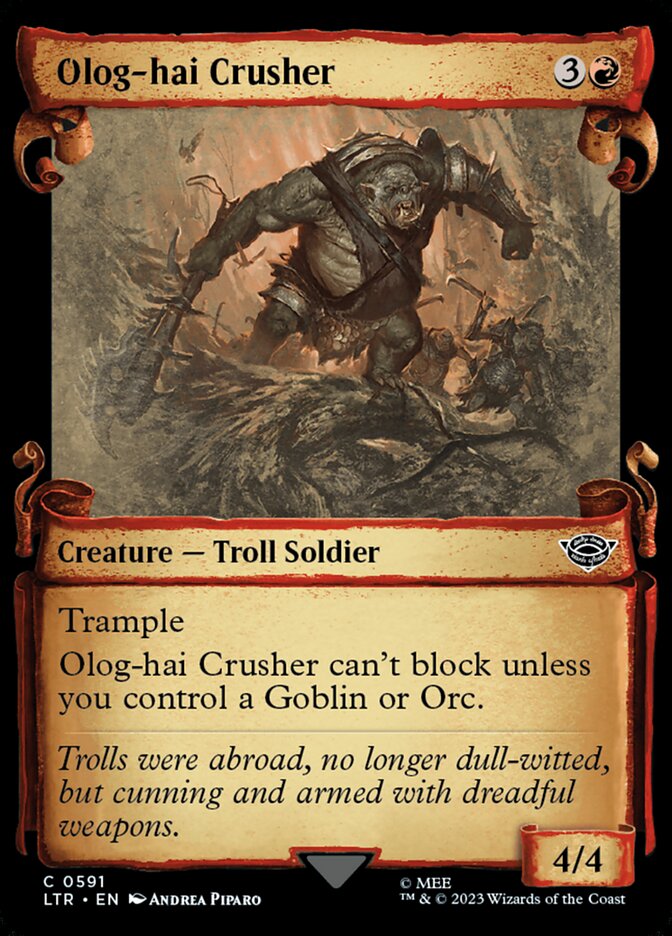 Olog-hai Crusher, The lord of the rings: tales of middle-earth Card Art