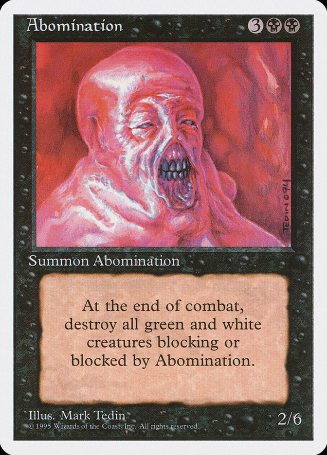 Abomination, Fourth Edition Card Art