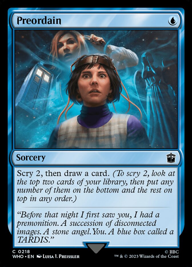 Preordain, Doctor who Card Art