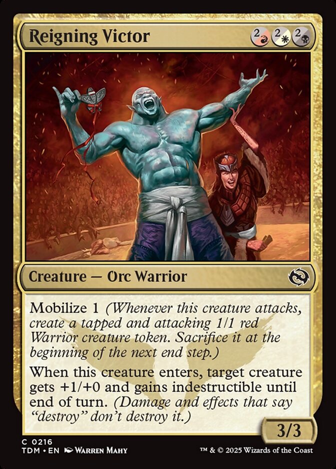 Reigning Victor, Tarkir: Dragonstorm Card Art