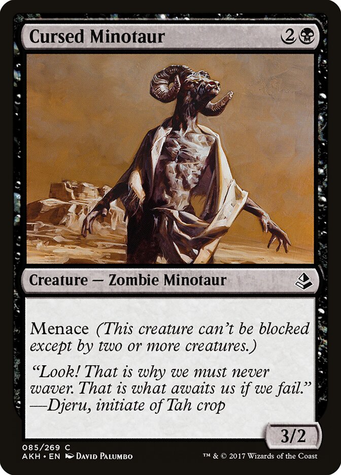 Cursed Minotaur, Amonkhet Card Art