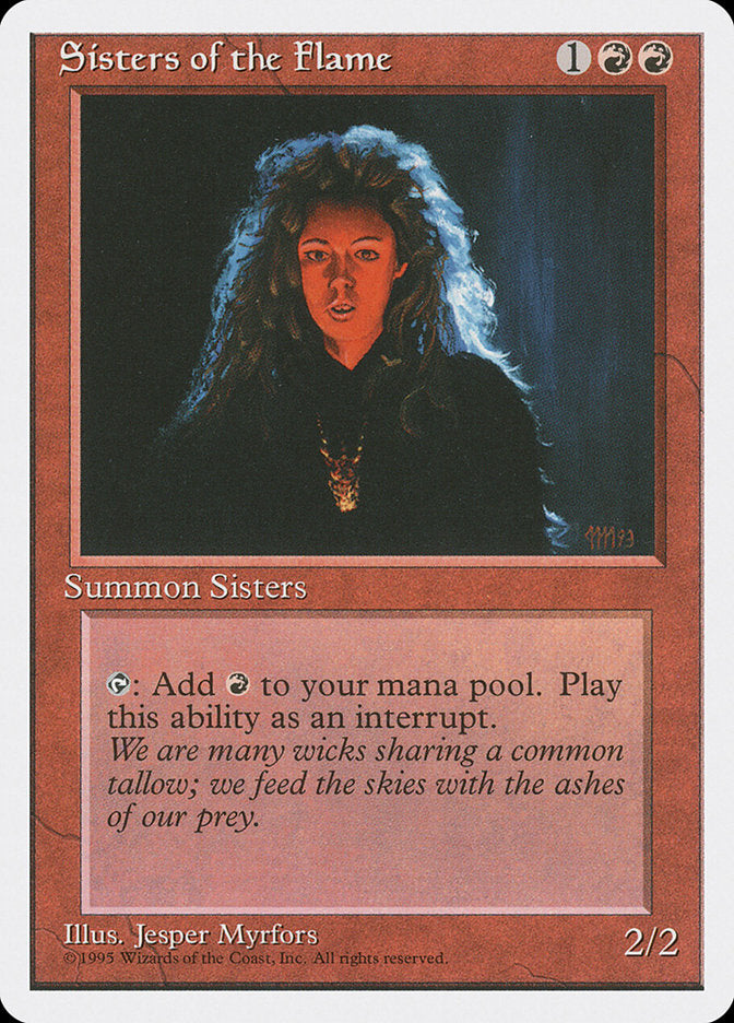 Sisters of the Flame, Fourth edition Card Art