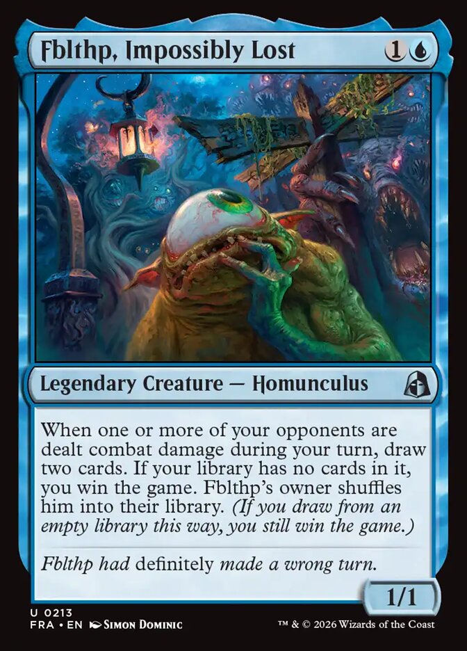 Fblthp, Impossibly Lost, Reality Fracture Card Art