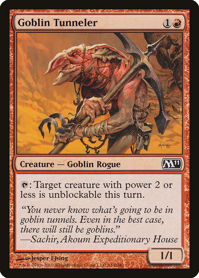 Goblin Tunneler, Magic 2011 Card Art