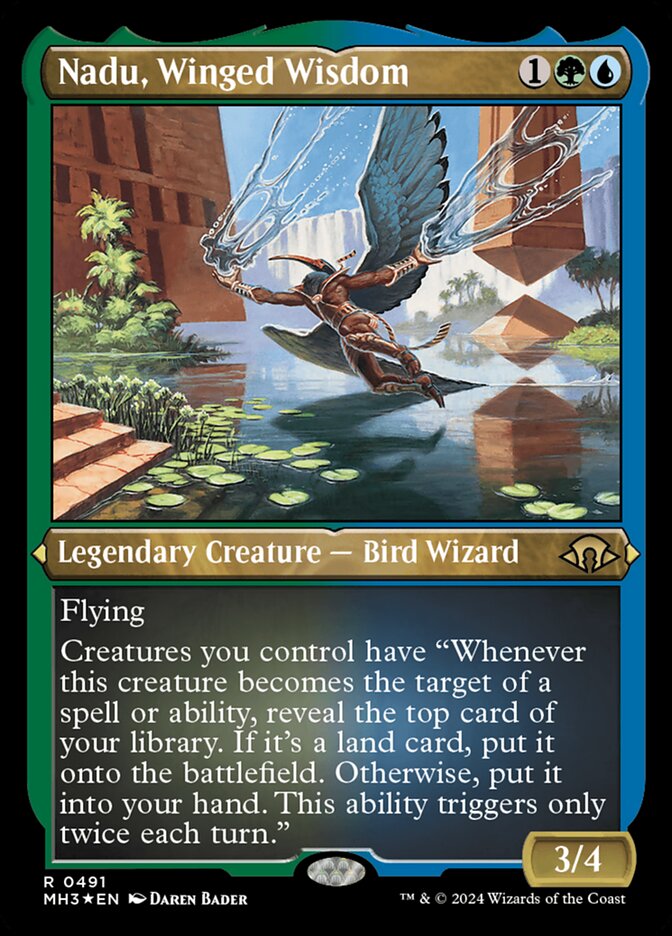 Nadu, Winged Wisdom - Etched Foil