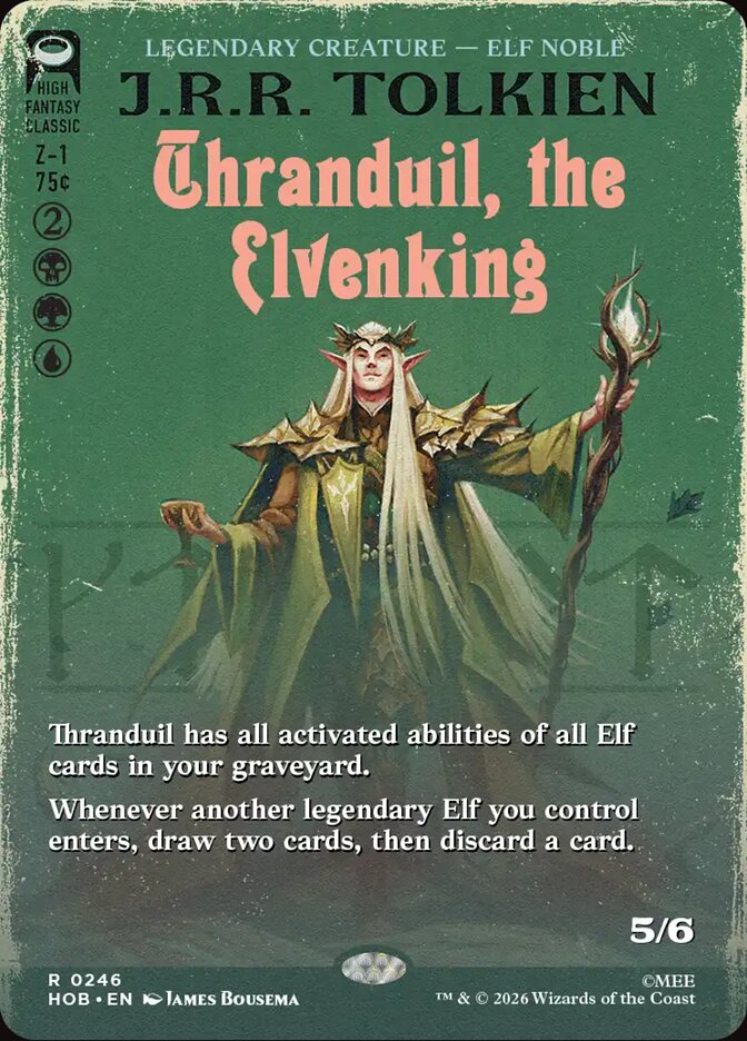Thranduil, the Elvenking, The Hobbit Card Art