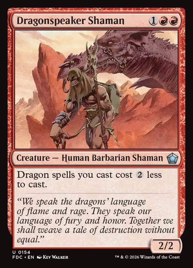 Dragonspeaker Shaman, Foundations Commander Card Art