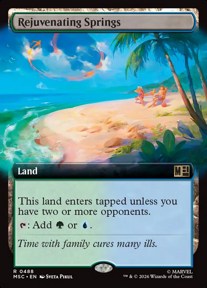 Rejuvenating Springs, Marvel Super Heroes Commander Card Art