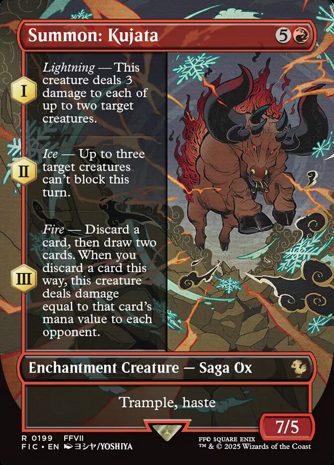 Summon: Kujata, Final fantasy commander Card Art