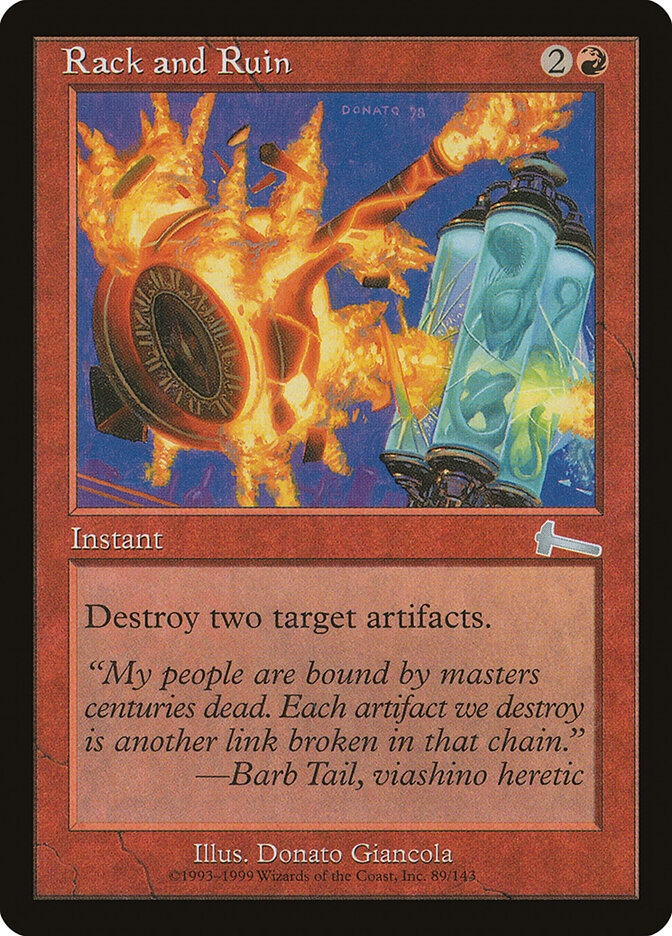 Rack and Ruin, Urza'S Legacy Card Art