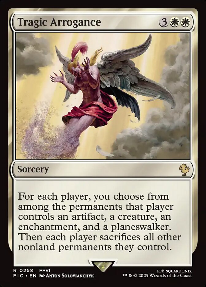 Tragic Arrogance, Final fantasy commander Card Art