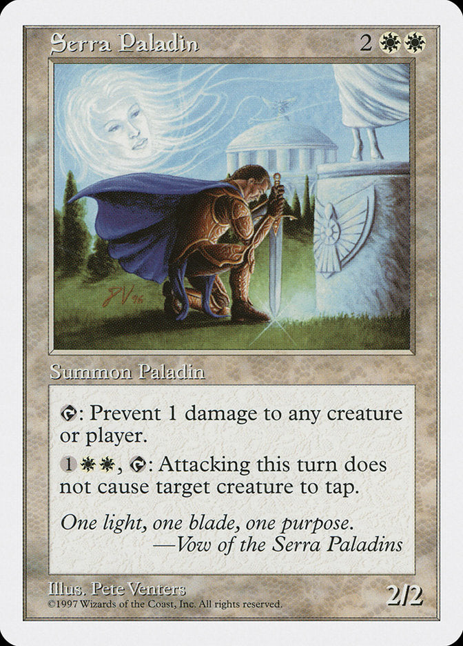 Serra Paladin, Fifth edition Card Art