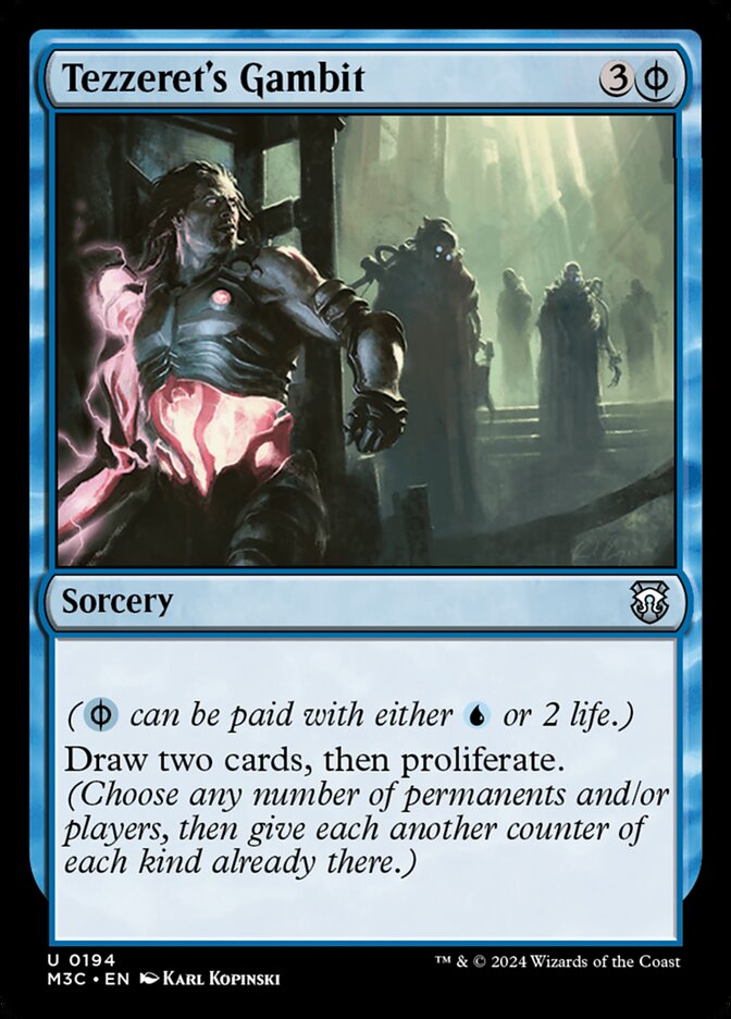Tezzeret's Gambit, Modern horizons 3 commander Card Art