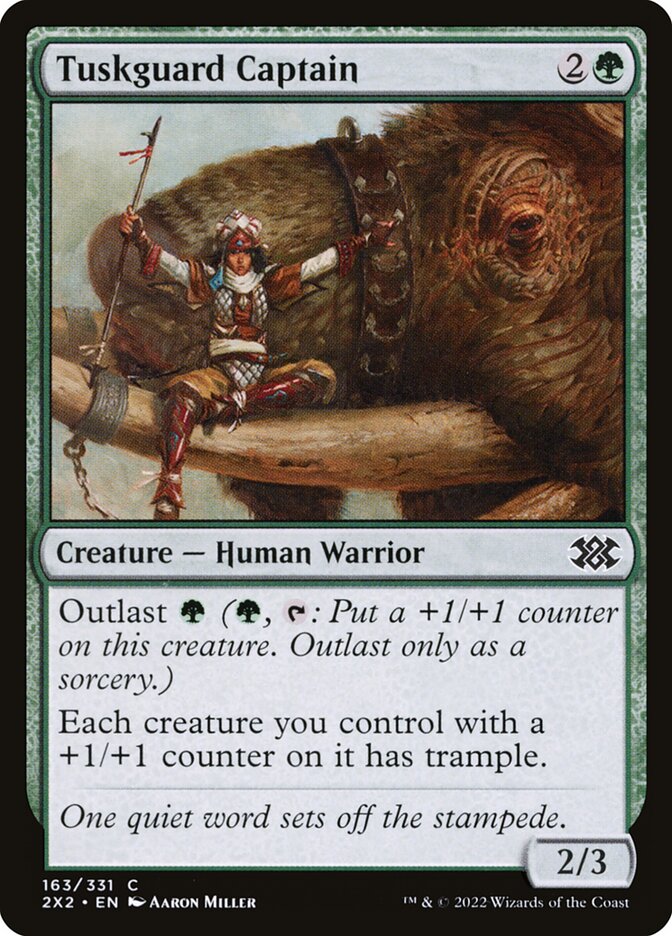 Tuskguard Captain, Double masters 2022 Card Art