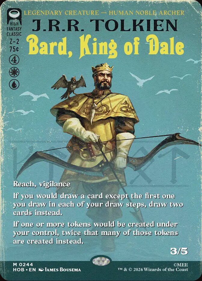 Bard, King of Dale, The Hobbit Card Art