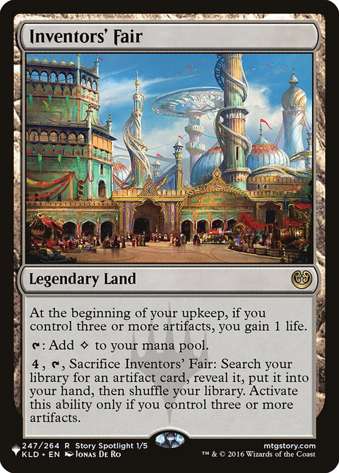 Inventors' Fair, The List Card Art